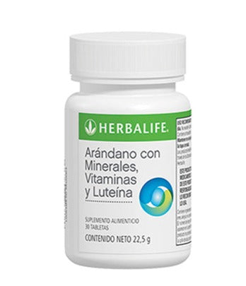 Arándano con Minerales, Vitaminas y Luteína 30 tabletas 22,5 g