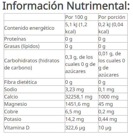 Xtra-Calcio Advanced Polvo con Calcio, Vitamina D y Minerales 124 g