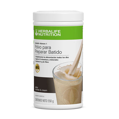 Herbalife® Número 1 Polvo para Preparar Batido sabor cookies & cream 550 g