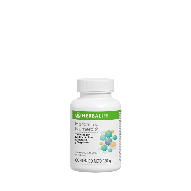 Herbalife® Número 2 Tabletas con Multivitaminas, Minerales y Vegetales 90 tabletas 120 g