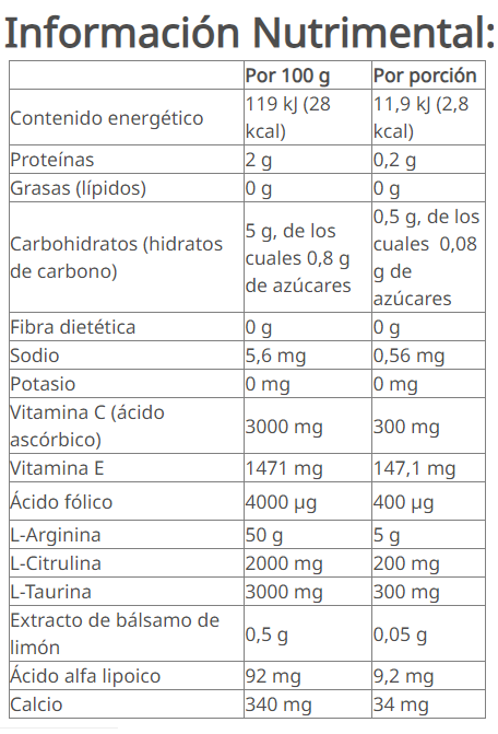 Niteworks® Polvo para Preparar Bebidas sabor limón 150 g